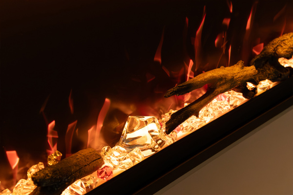 Линейный биокамин Mercury 42 LED RF