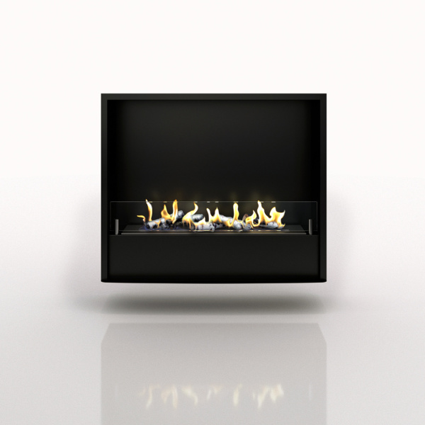 Биокамин в портале Firezo Pierre luxe Угловой белый сланец белый